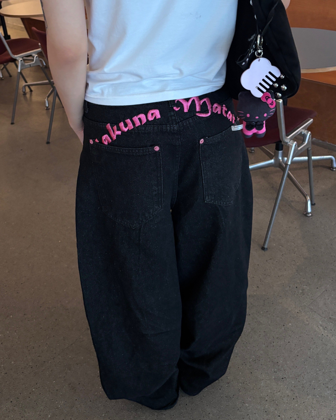 バックデザインデニムパンツ MM1037