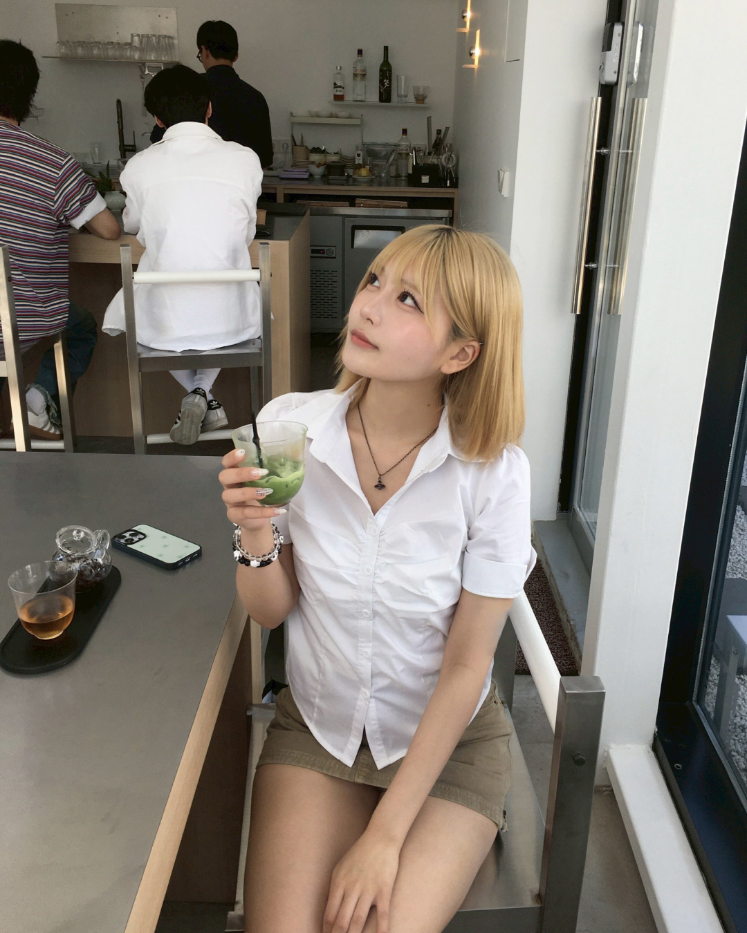 ウエストシェイプギャザーシャツ MM1038