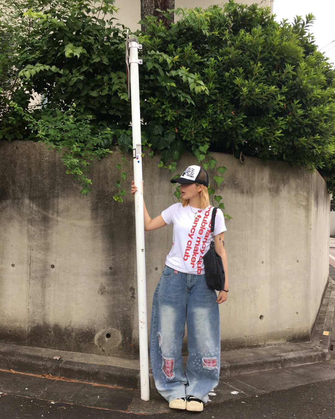 パッチワークデニムパンツ MM1088