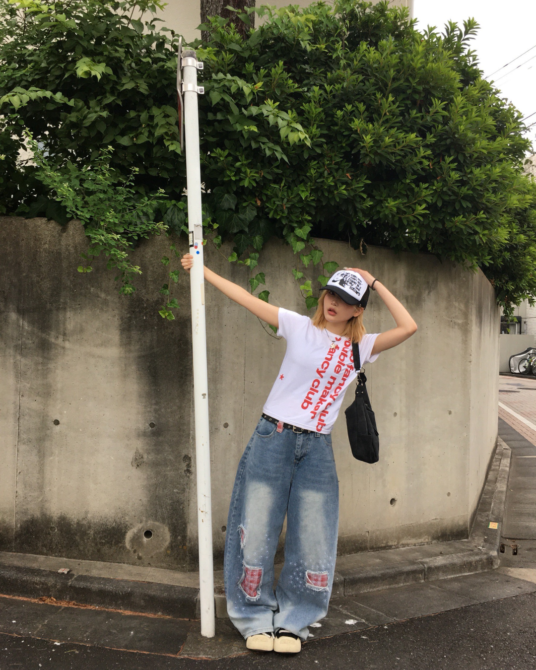 パッチワークデニムパンツ MM1088