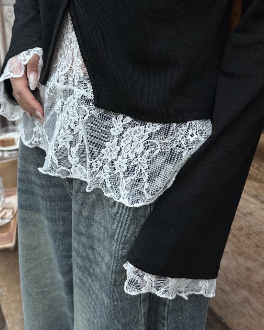 レースリボンフリルトップス
MM1123