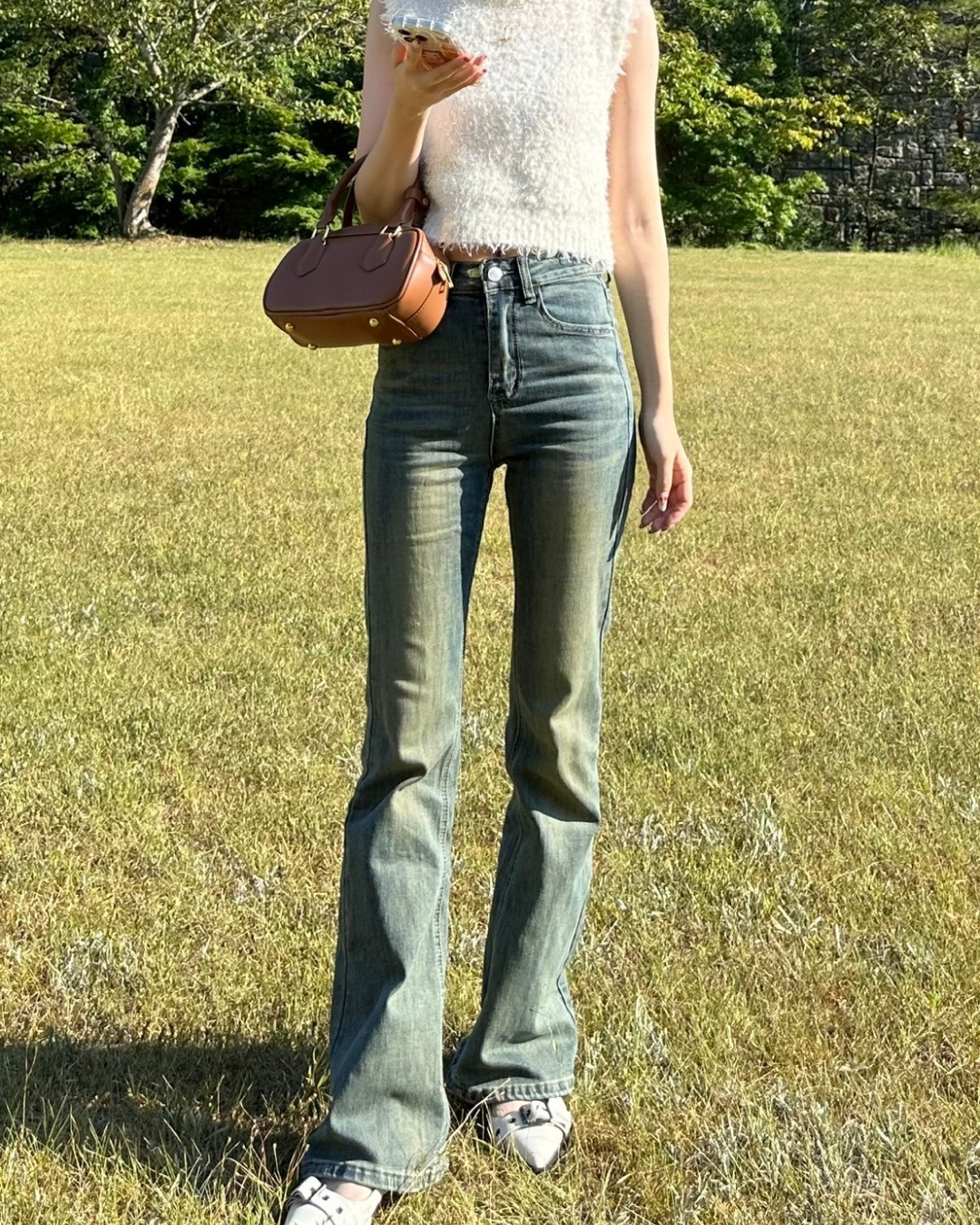 ハイウエストフレアパンツ MN0030