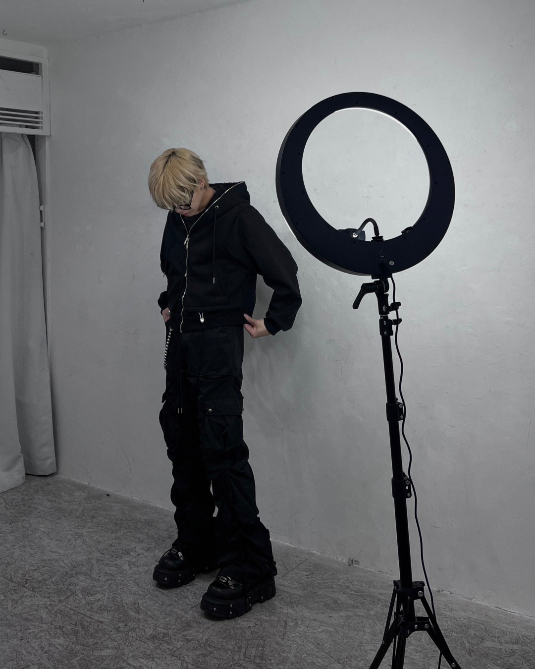 Zip hoodie with liner MO0013