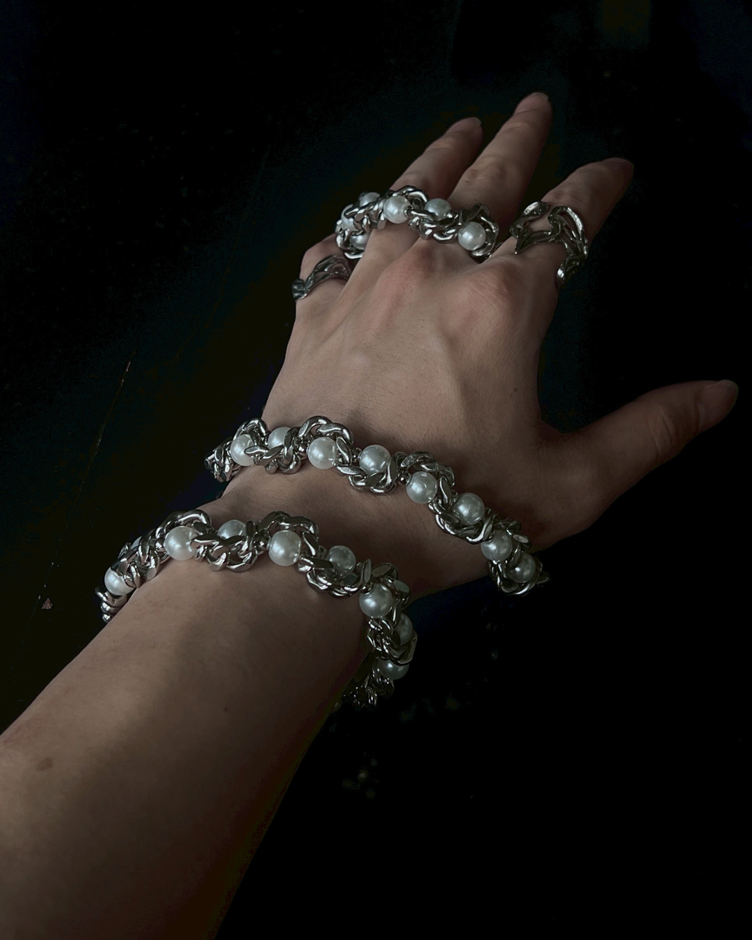 コンビネーションパールブレスレットMO1050