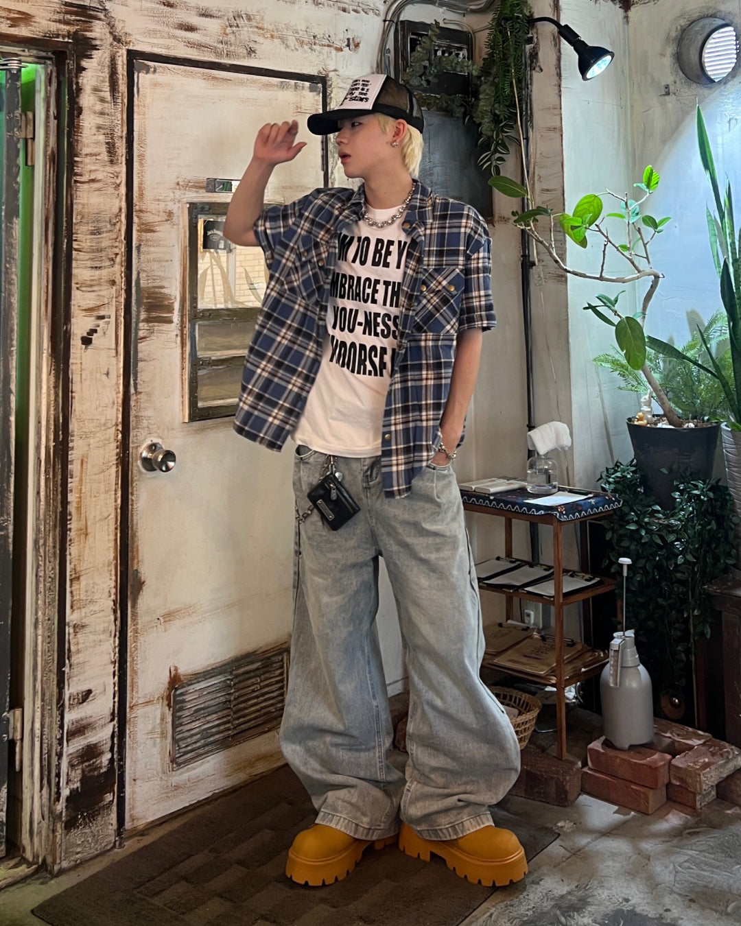 厚底レースアップシューズ MO1070