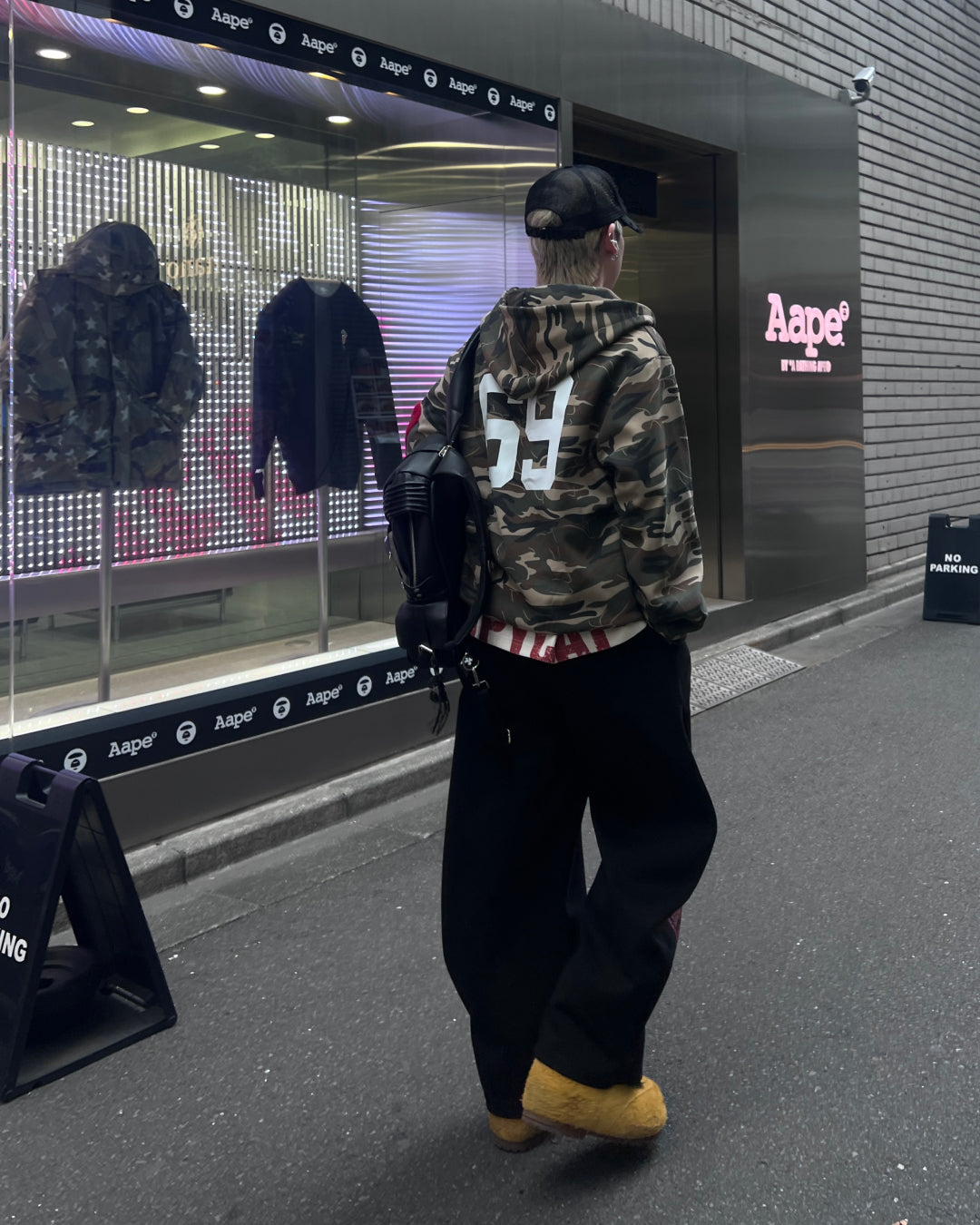 迷彩ロゴジップパーカー MO1219