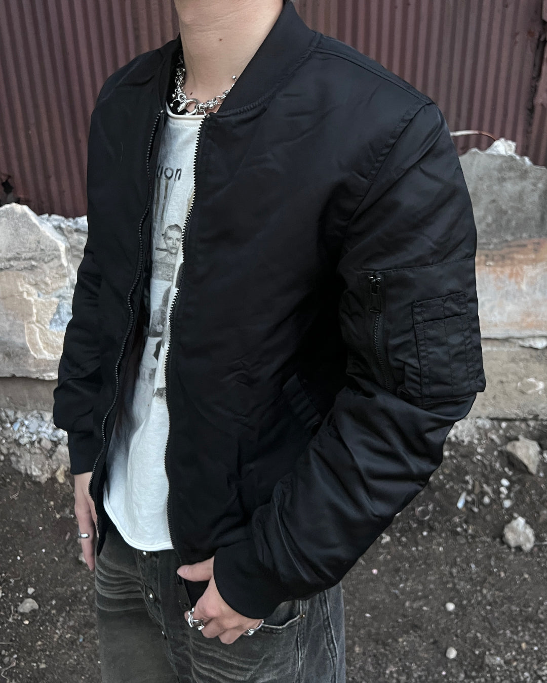 インナーカラーMA1ジャケット MO3011