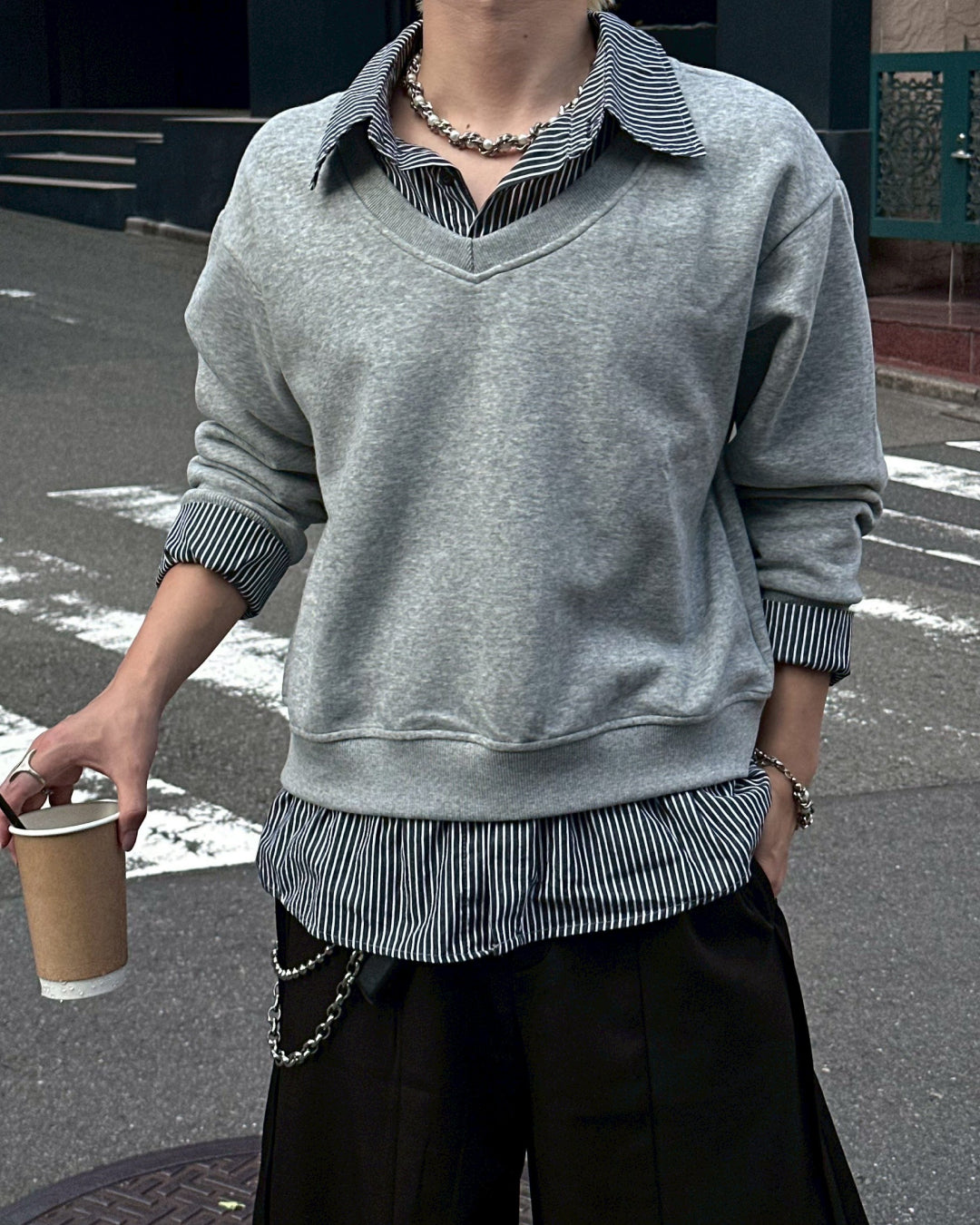 【即納】レイヤードスウェット MO5001