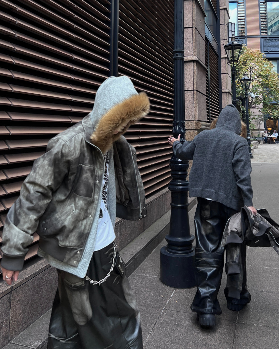 【即納】ダブルジップファーニット MO5005