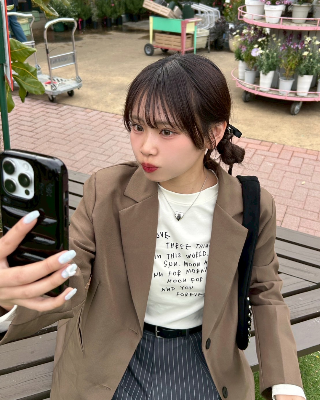 レタープリントロングTシャツ MR0066
