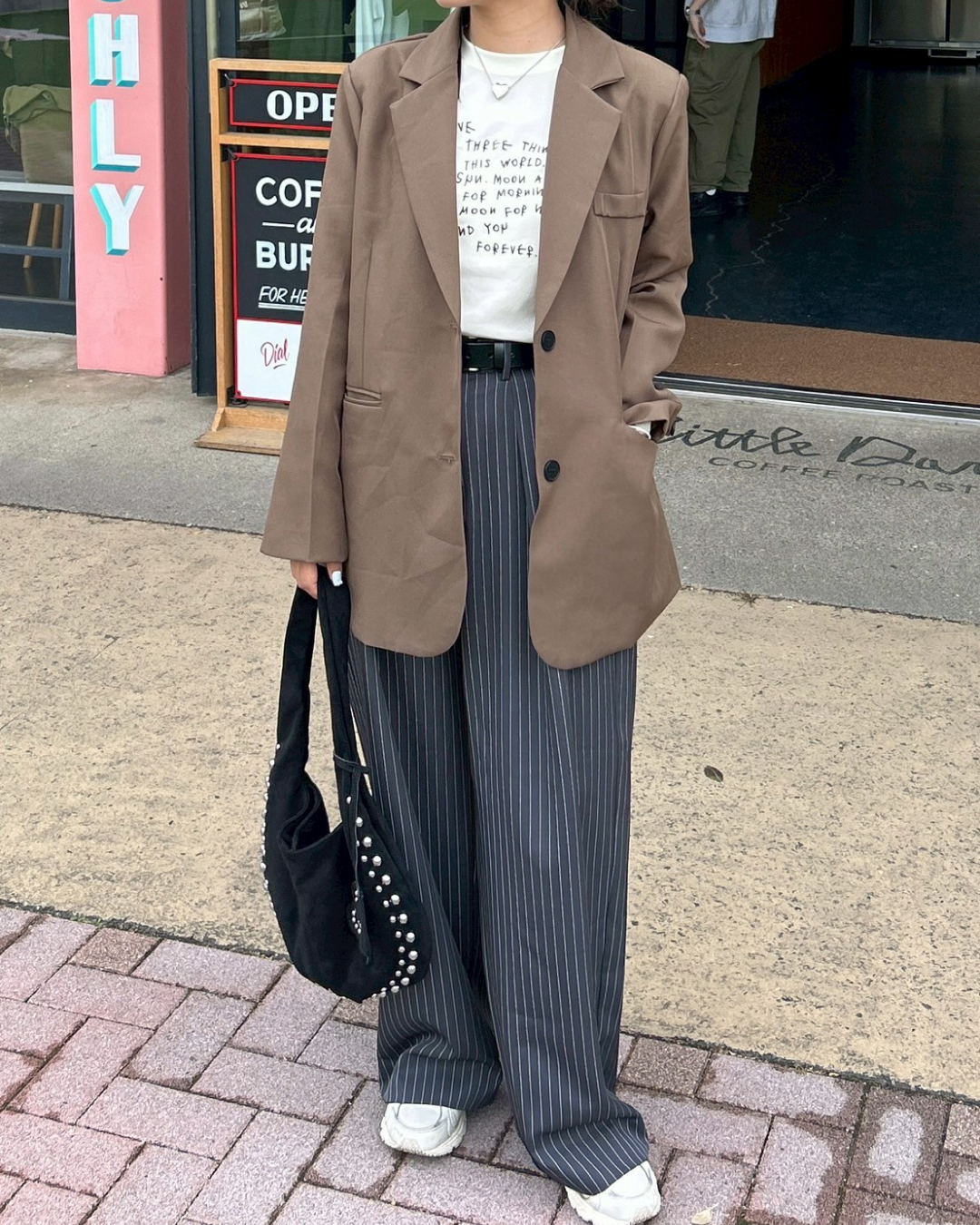 レタープリントロングTシャツ MR0066