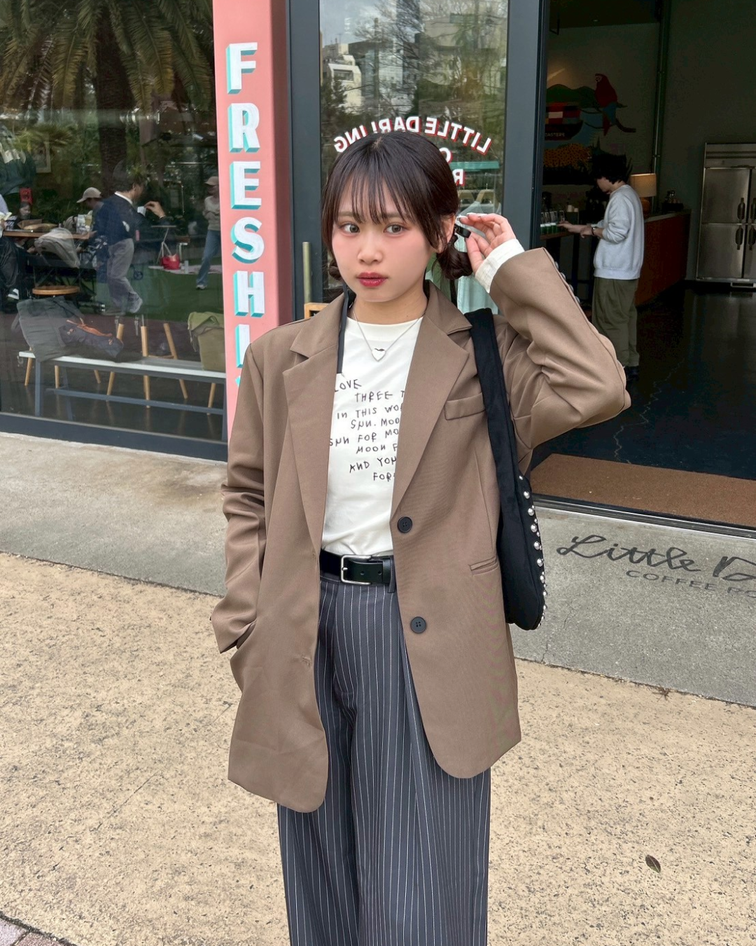 レタープリントロングTシャツ MR0066