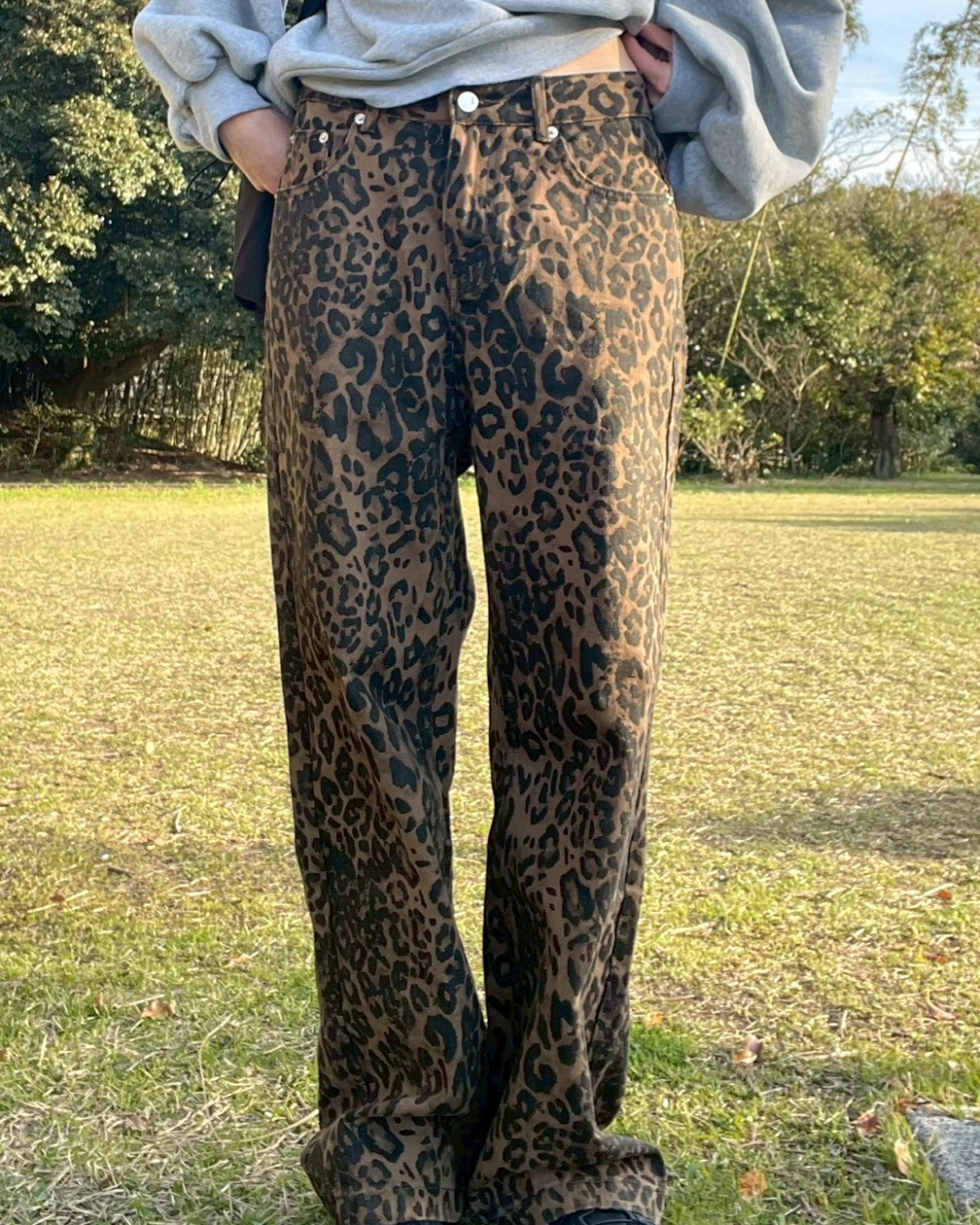 優里着用 レオパード柄カジュアルパンツ 優里着用レオパード柄カジュアルパンツ