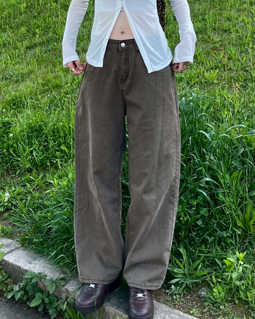 ルーズストレートパンツ MU0016