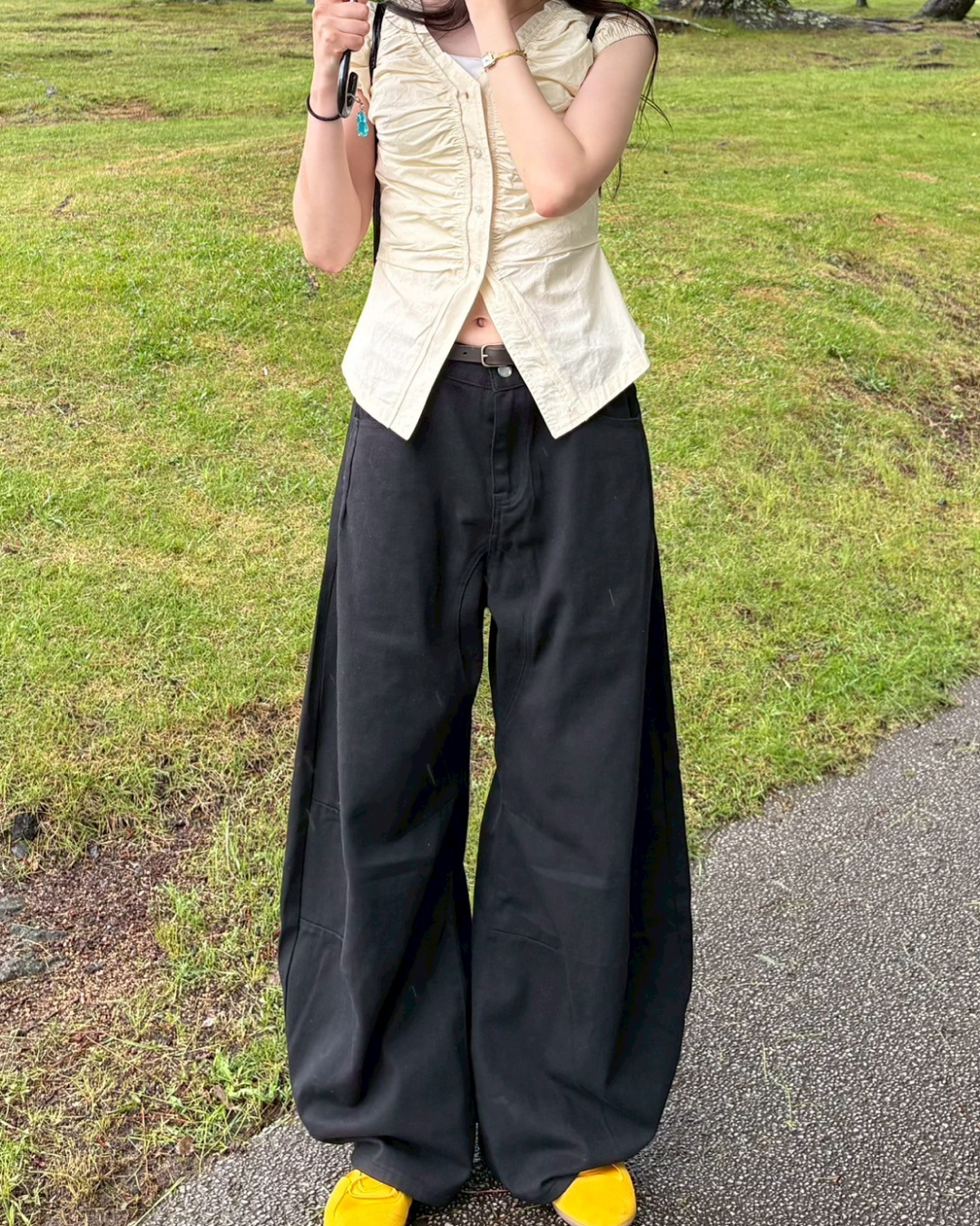 【即納】カーブシルエットパンツ MU0140