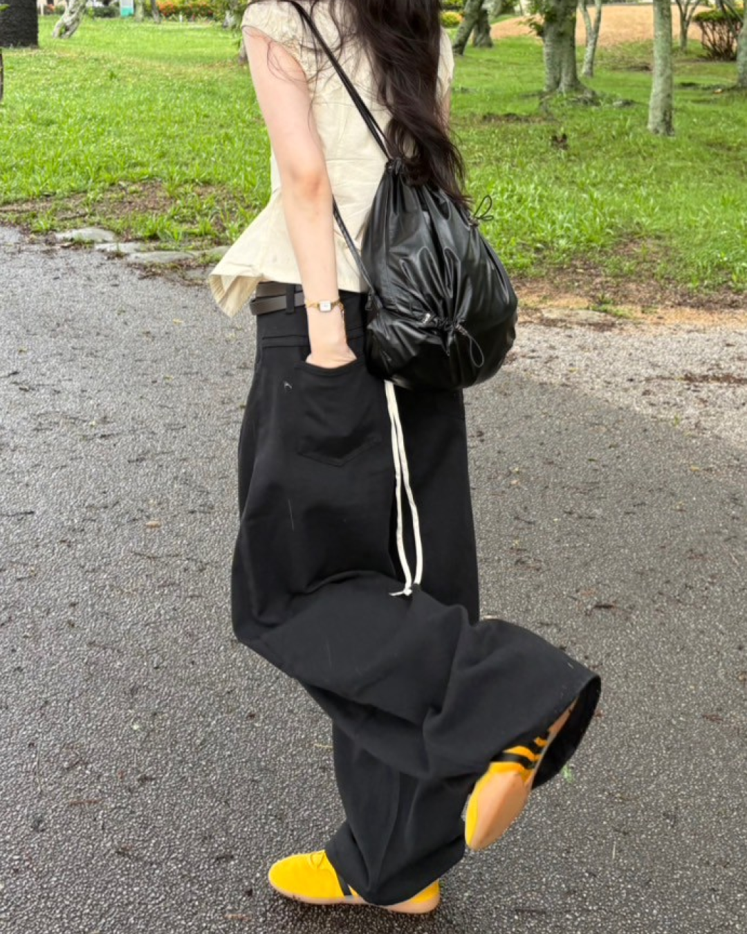 【即納】カーブシルエットパンツ MU0140