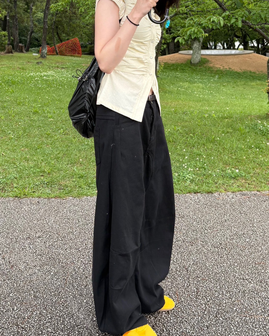 【即納】カーブシルエットパンツ MU0140