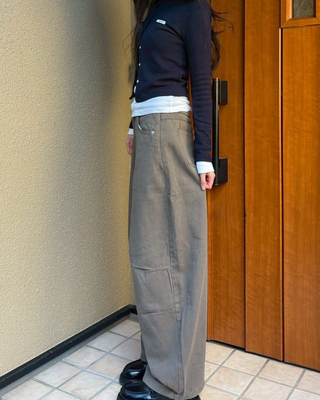 【即納】カーブシルエットパンツ MU0140