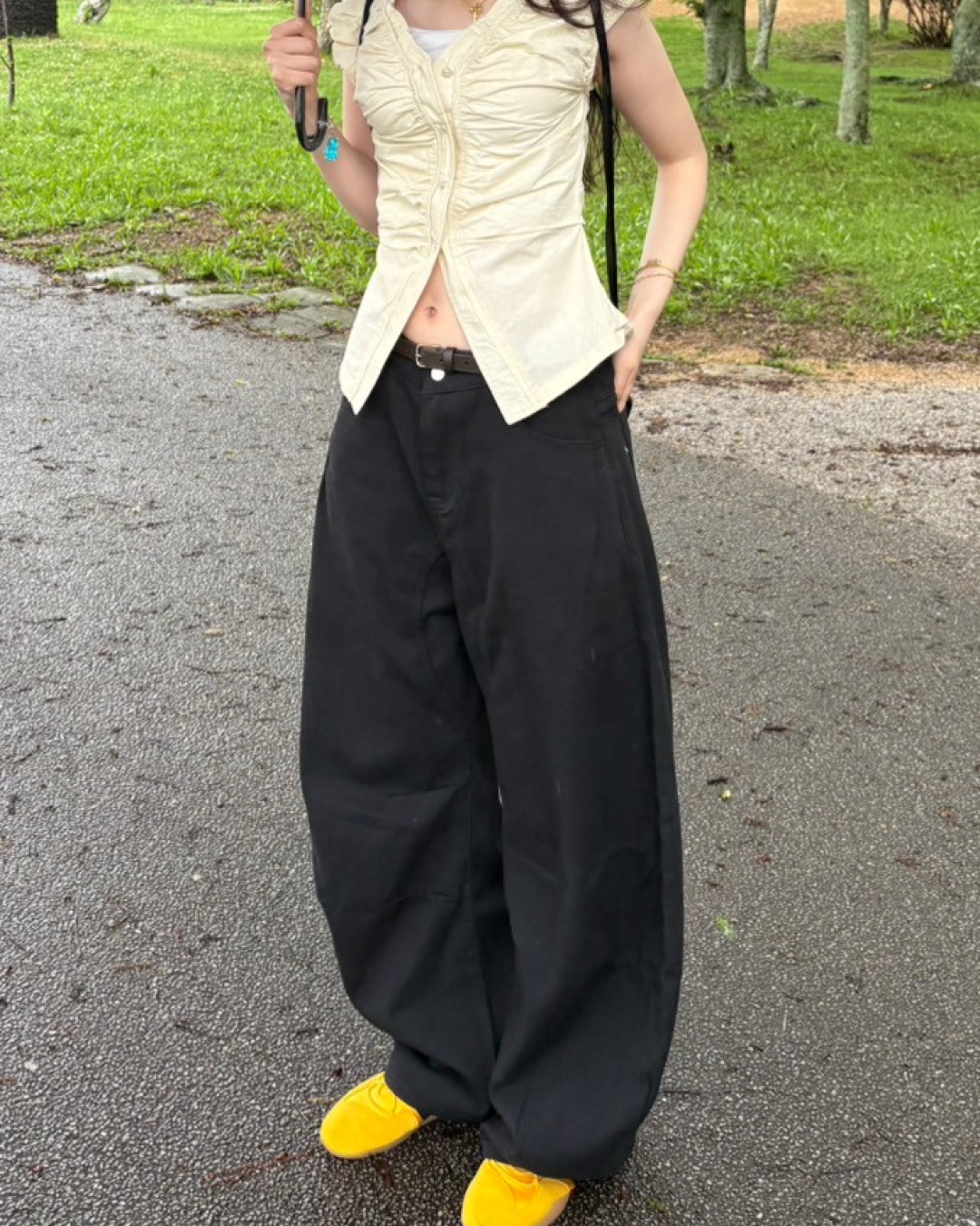 【即納】カーブシルエットパンツ MU0140