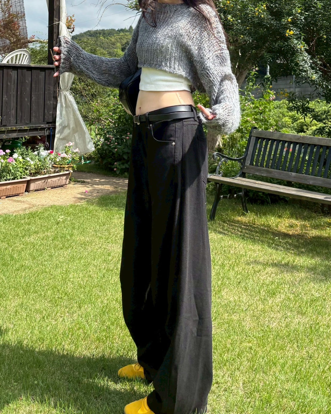 【即納】カーブシルエットパンツ MU0140