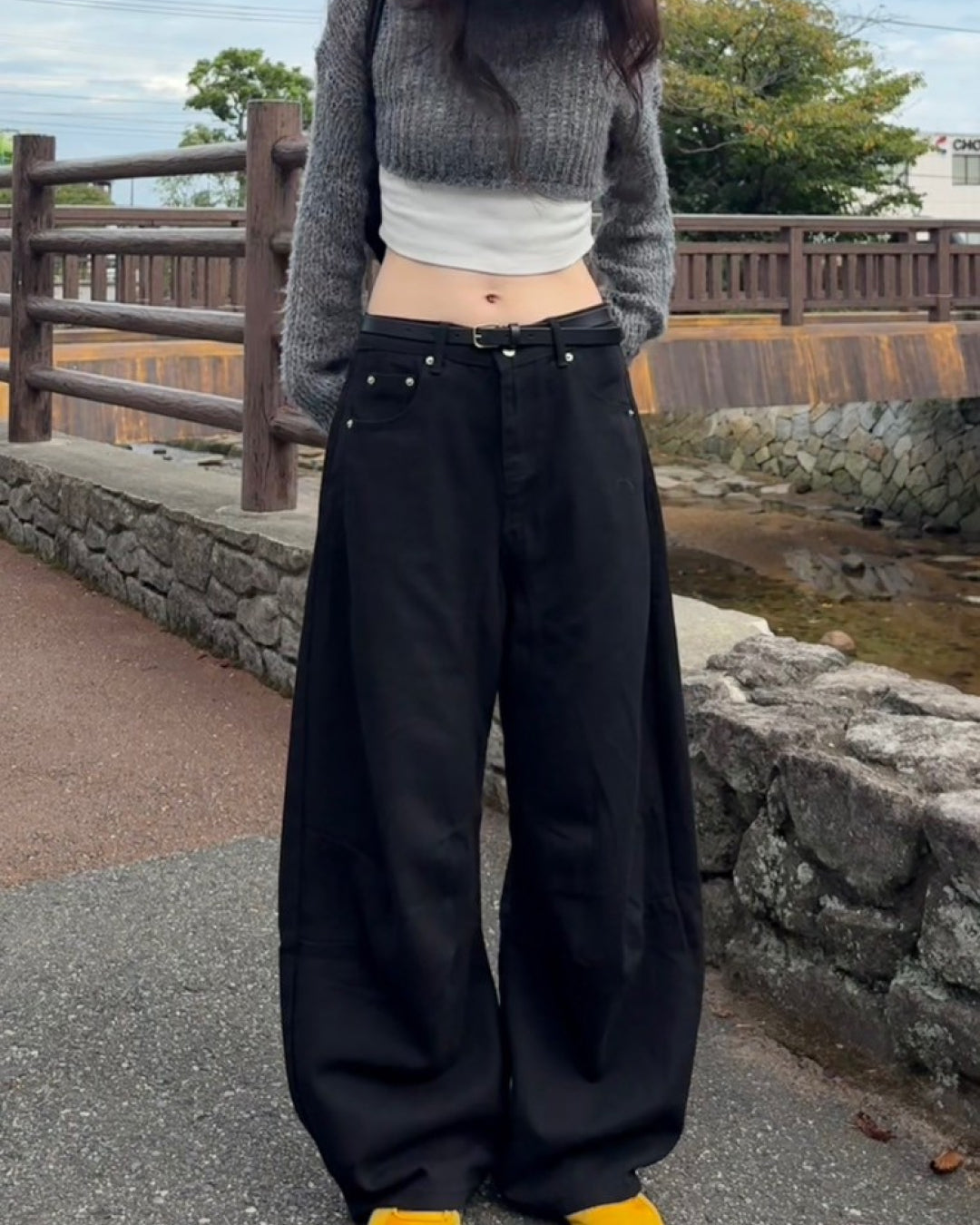 【即納】カーブシルエットパンツ MU0140