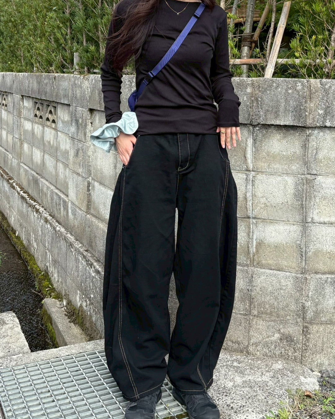 ステッチラインカーブデニムパンツ
MU0265