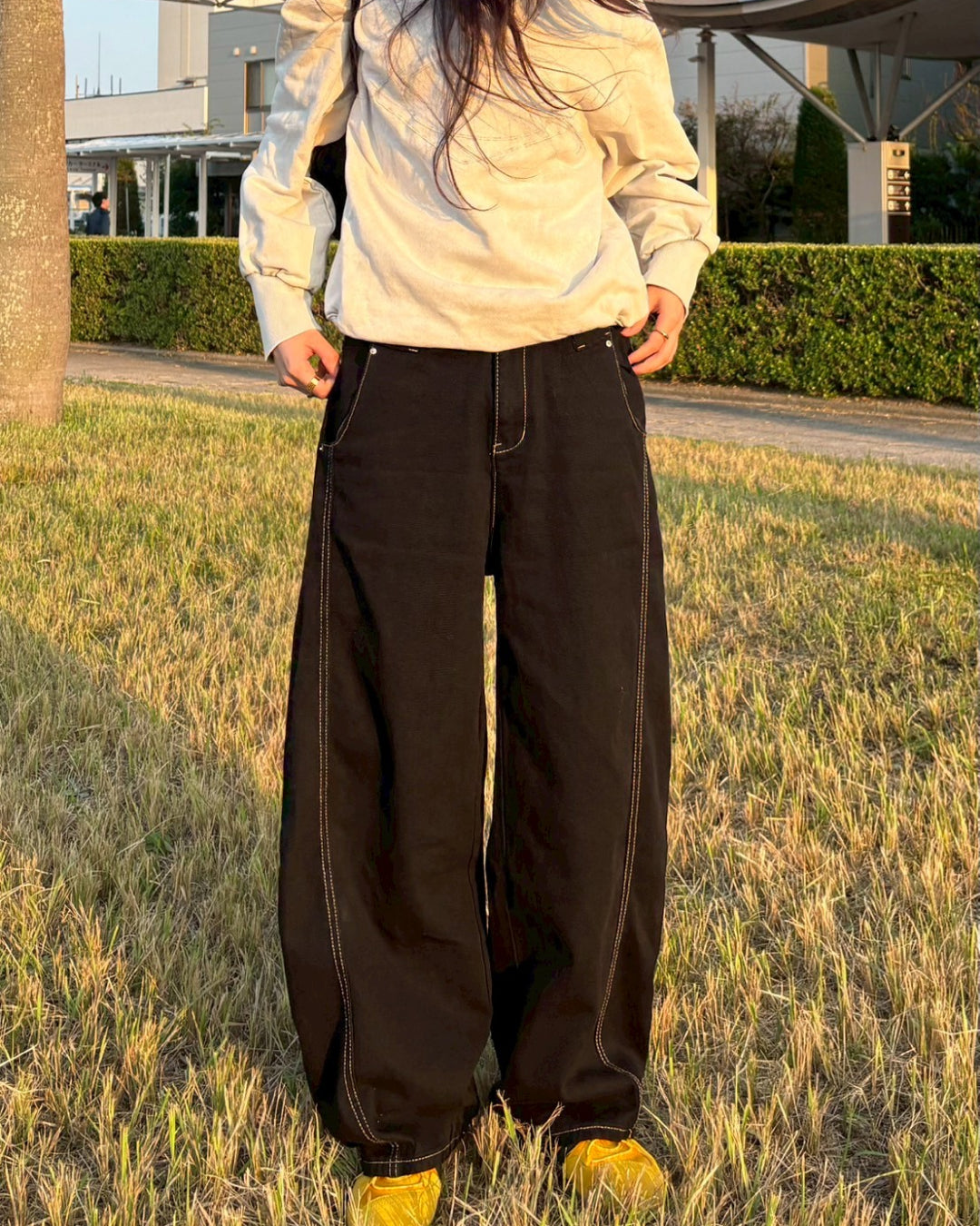 ステッチラインカーブデニムパンツ MU0265 – YOLO（ヨロ