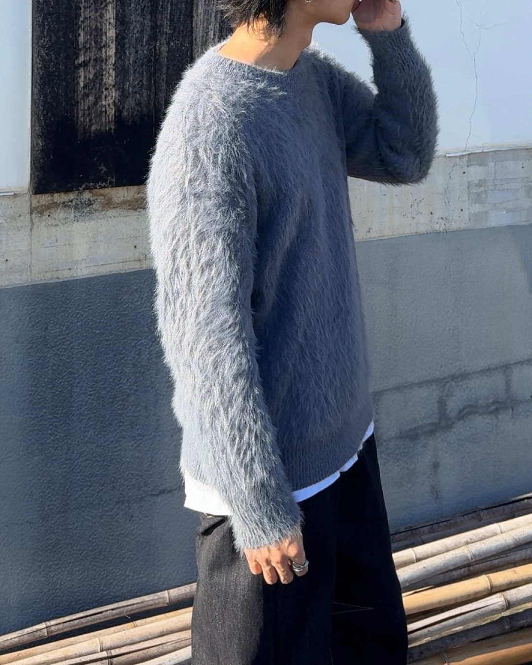 グレーシャギーニット NA0026