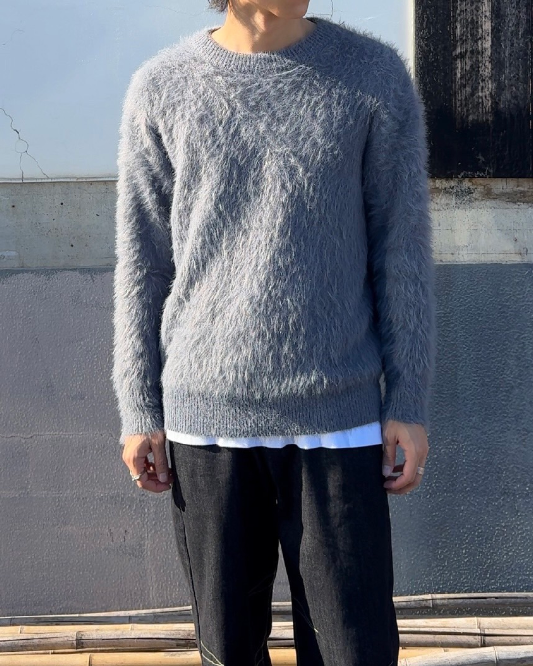 グレーシャギーニット NA0026