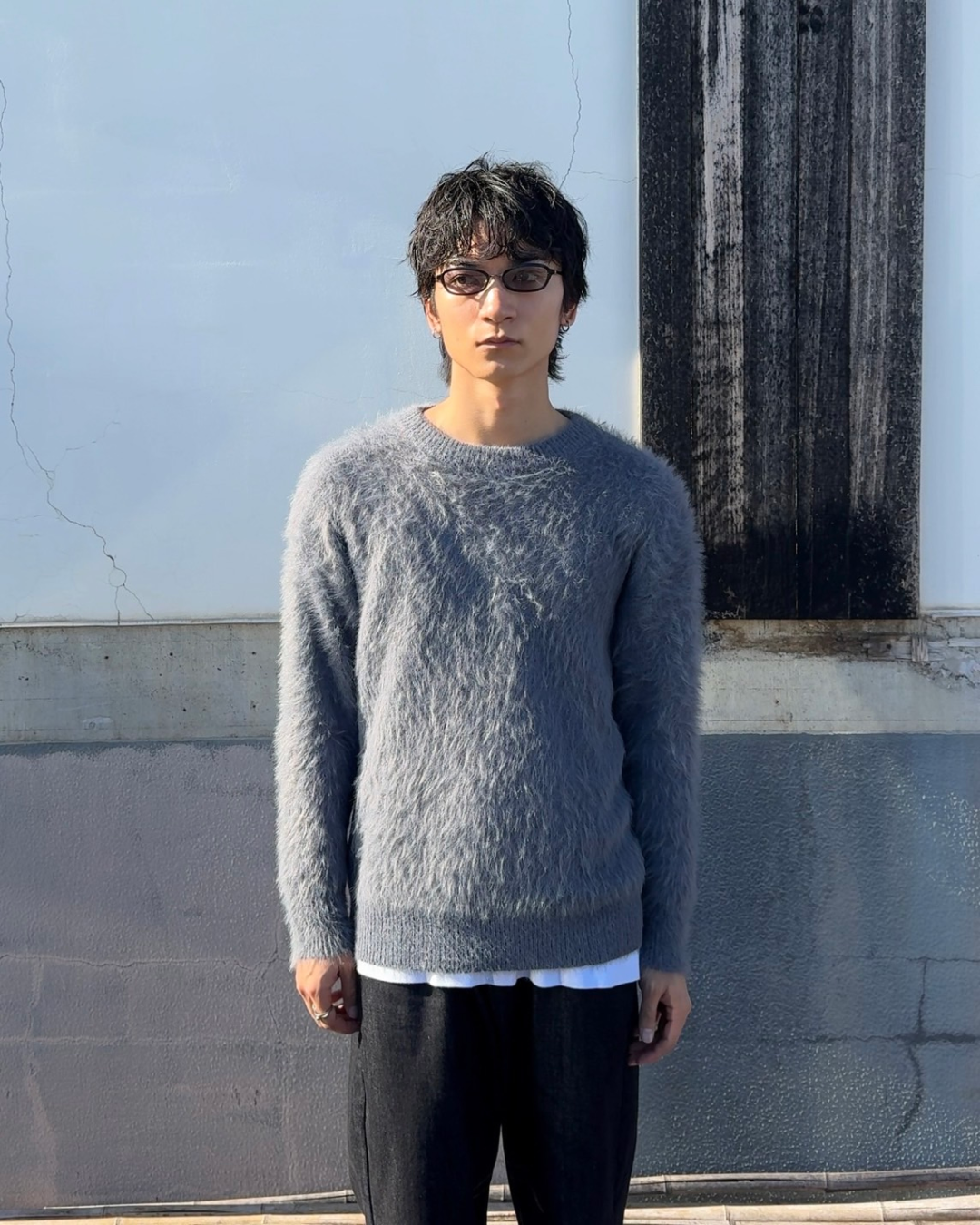 グレーシャギーニット NA0026