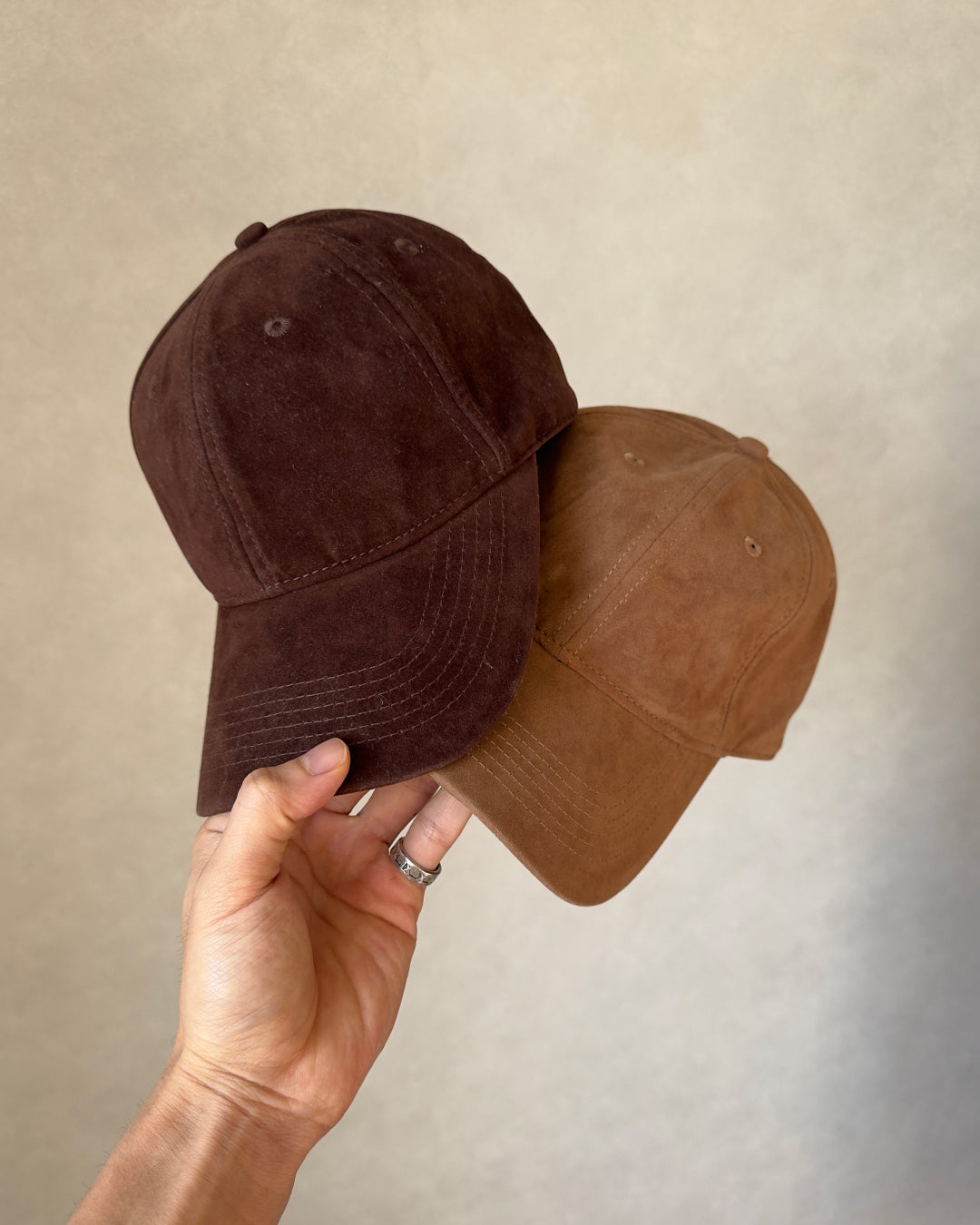 ミニマルスウェードボールキャップ NA1119