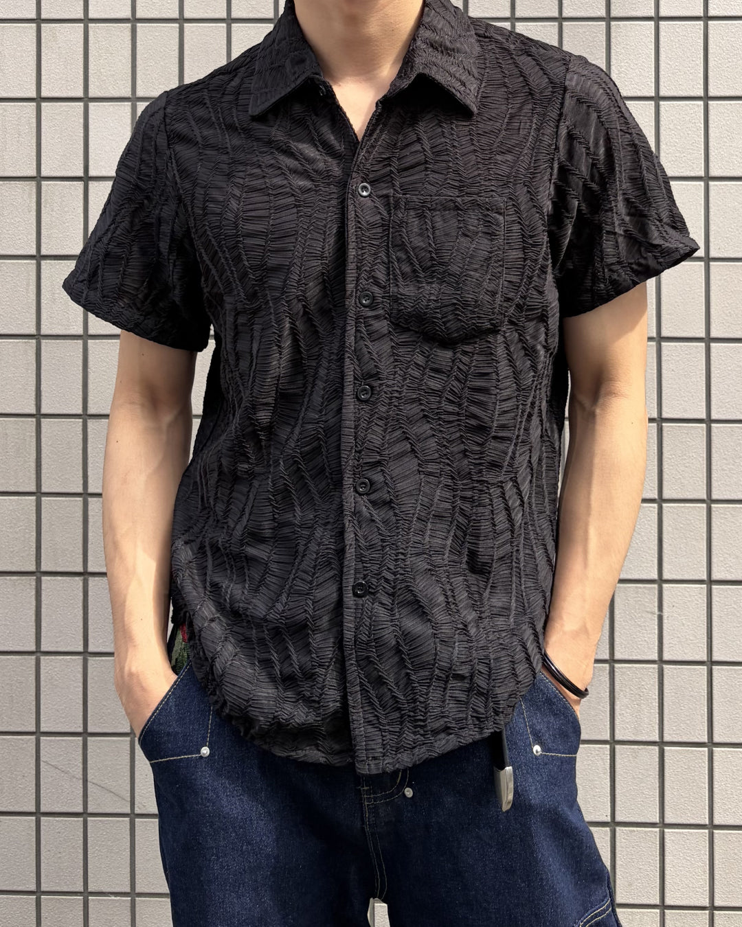 ジャガードデザインシャツ NA1161