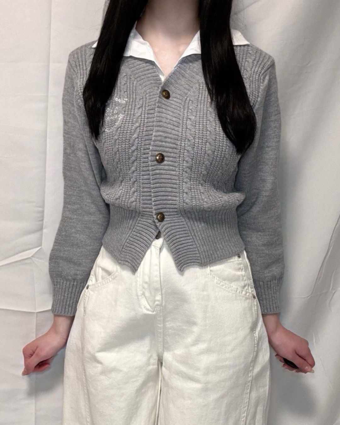 フェイクレイヤードニットトップス NO0009