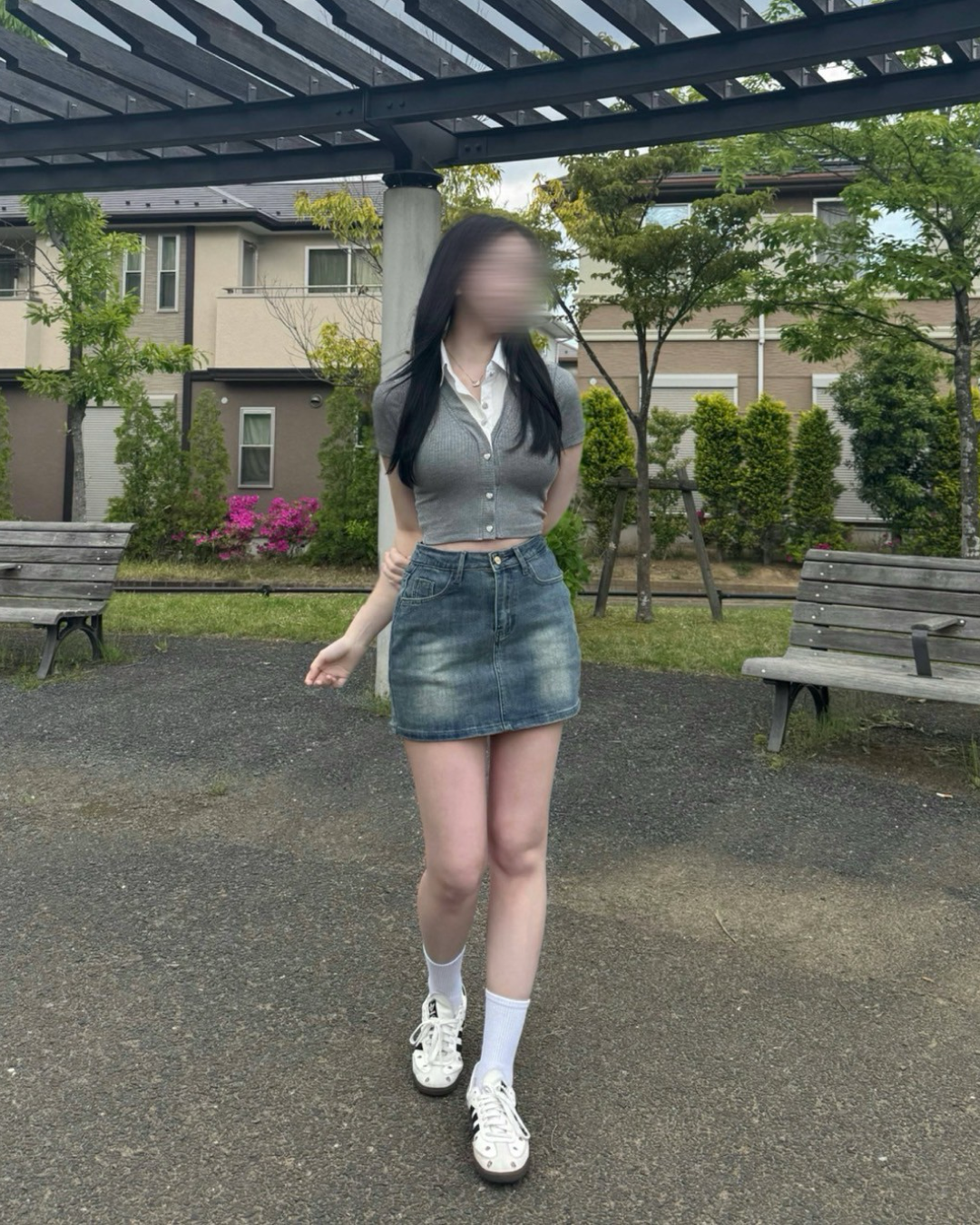 フェイクツーピースサマーニット NO0033