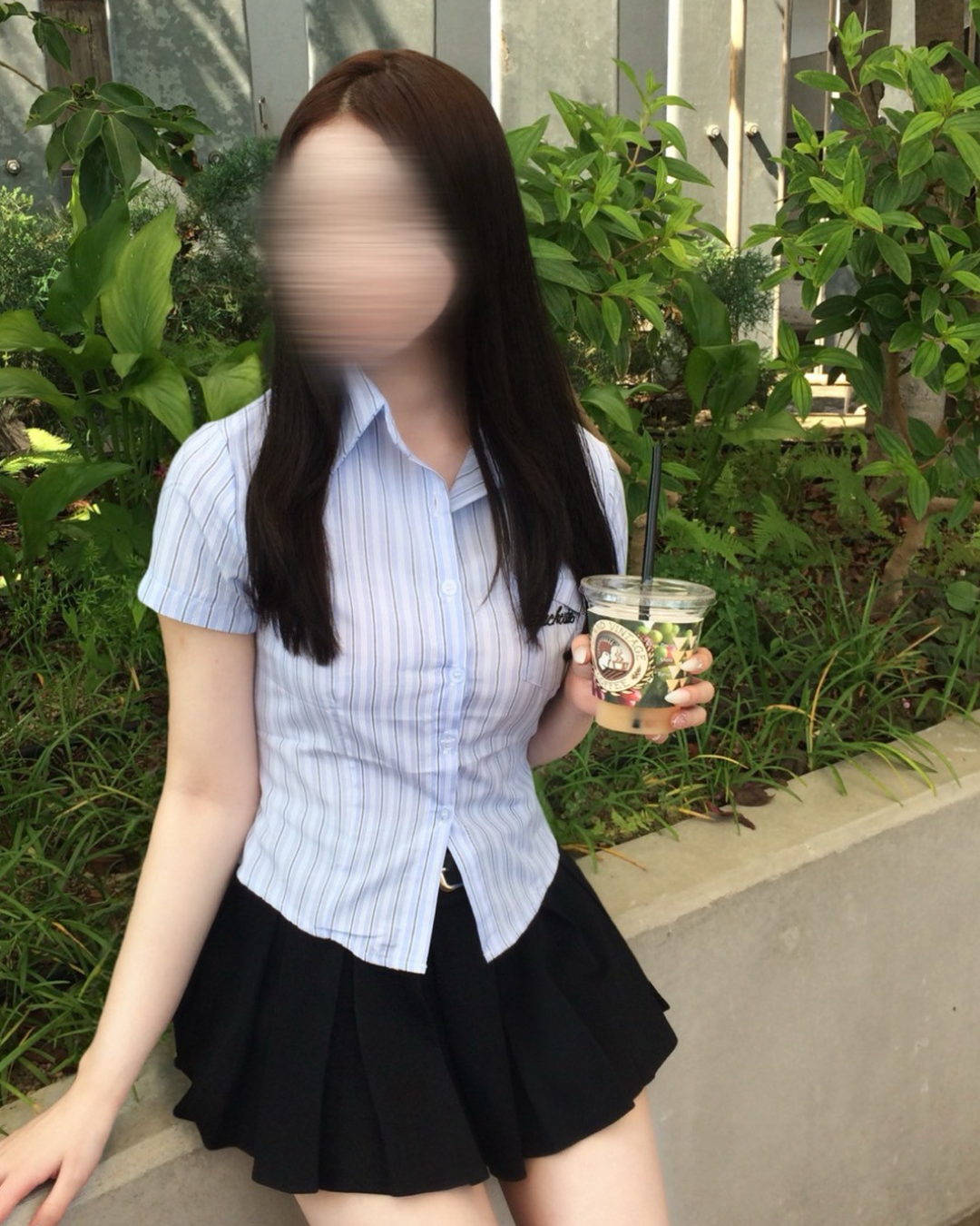 ウエストシェイプストライプシャツ NO0076