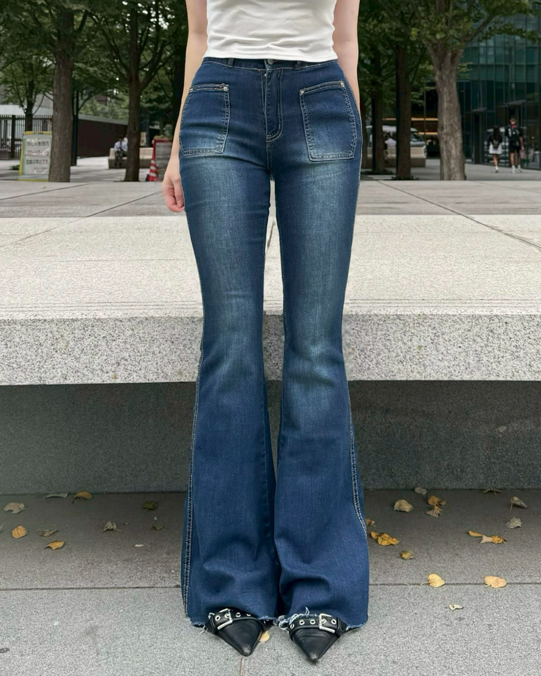 ウォッシュデザインブーツカットデニムパンツ NO0142 – YOLO（ヨロ