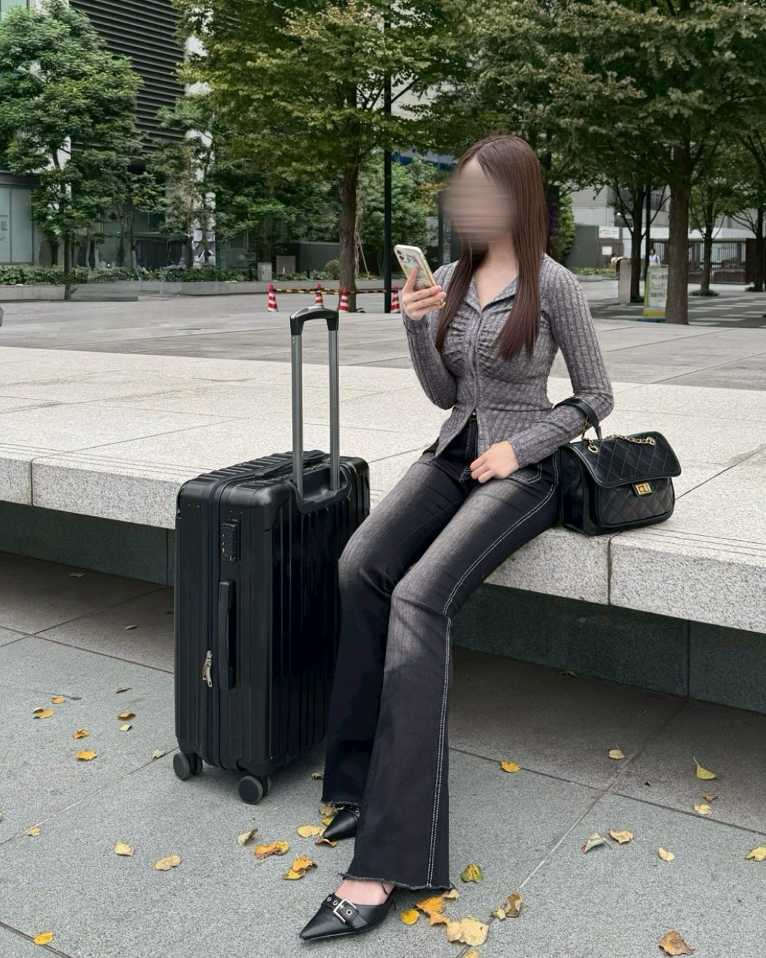 フロントギャザーリブニット NO0145