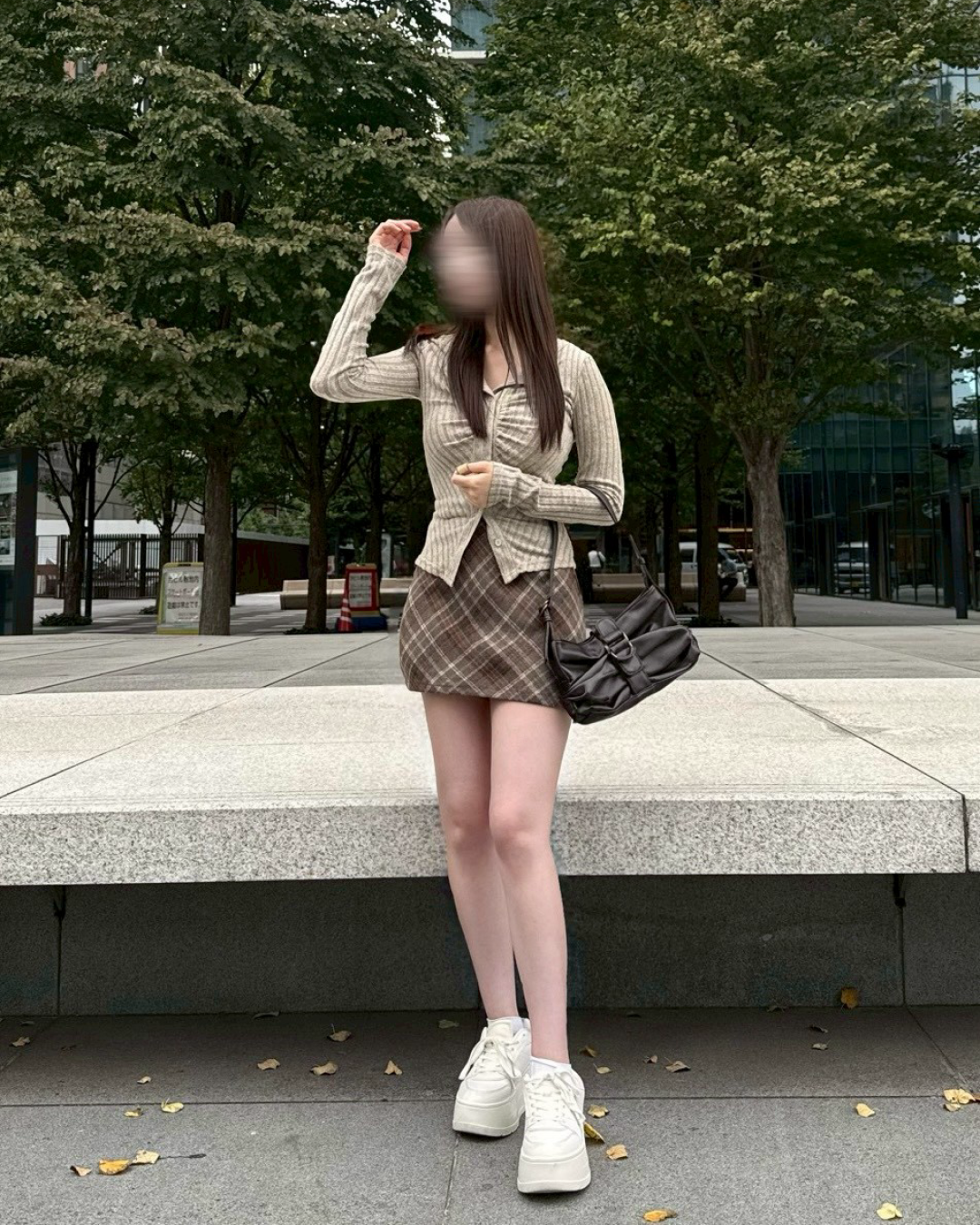 フロントギャザーリブニット NO0145