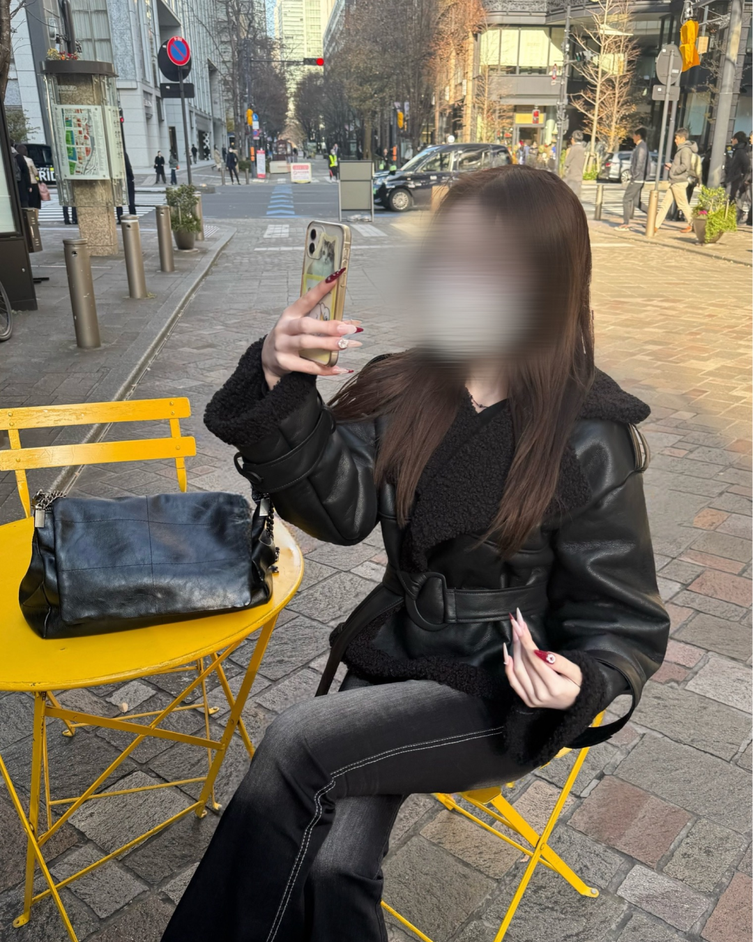 ウエストベルトムートンジャケット NO0163