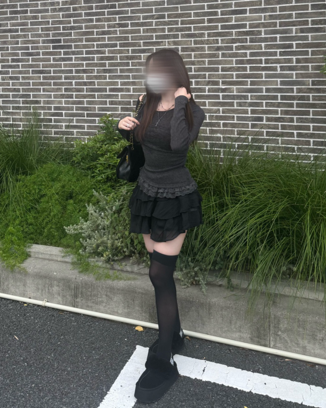 【即納】レースリボンワンショルダーニット NO5002