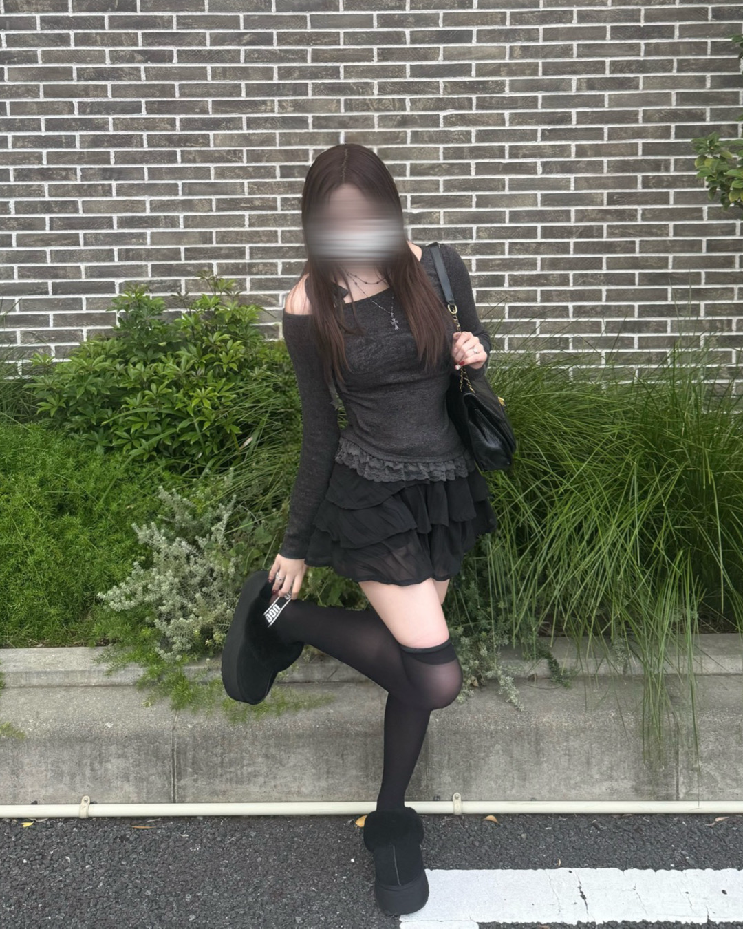 【即納】レースリボンワンショルダーニット NO5002