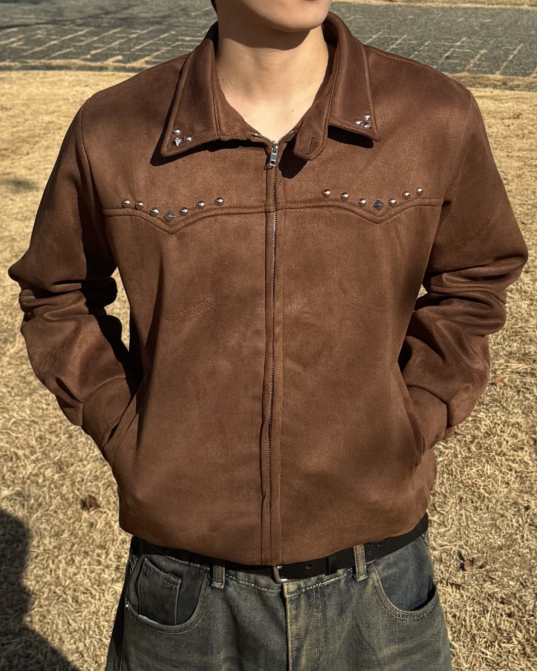 スウェードスタッズブルゾン
NS0002