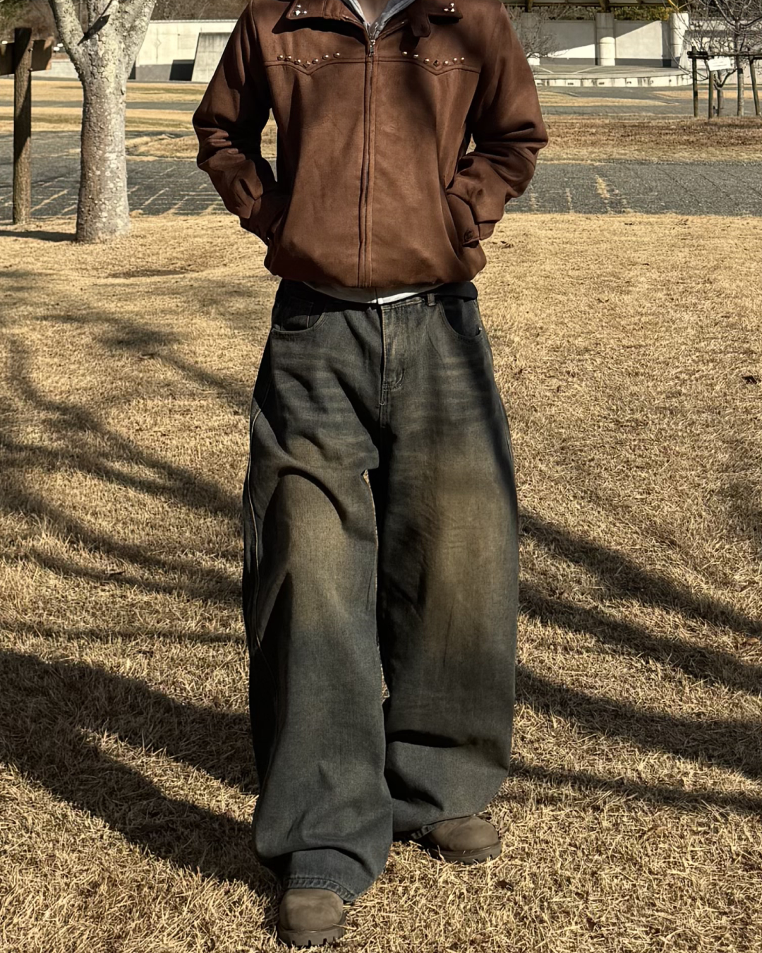 ヴィンテージウォッシュワイドデニムパンツ
NS0014