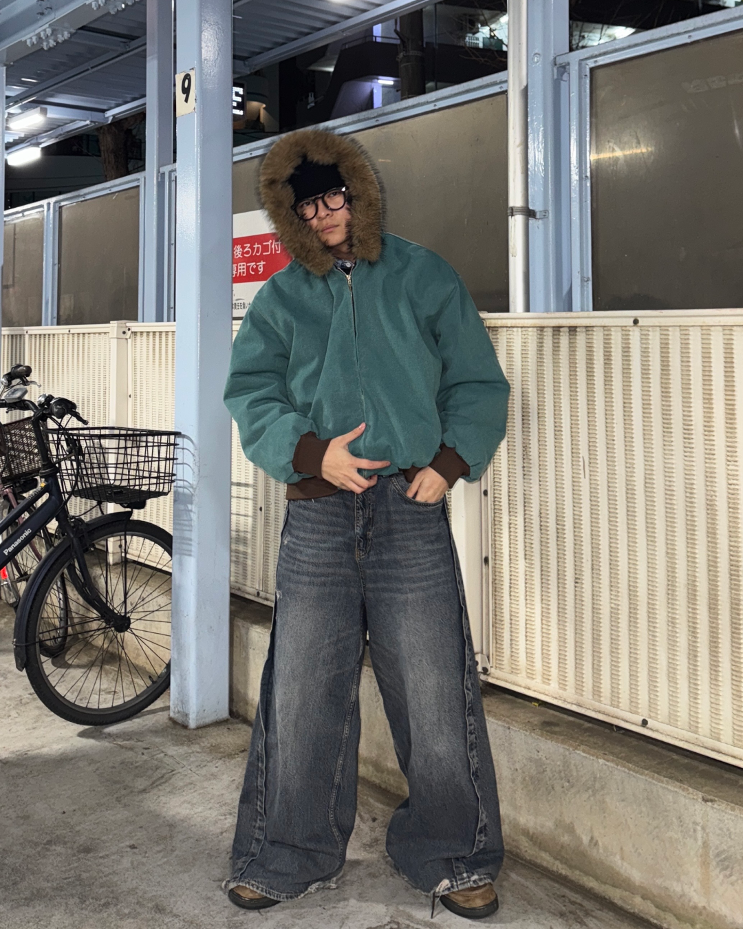 【即納】2wayフードファージャケット OK0025