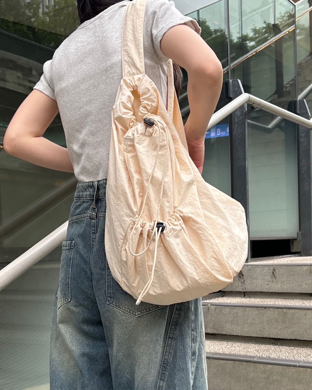 ドローコードナイロンショルダーバッグ CM0016