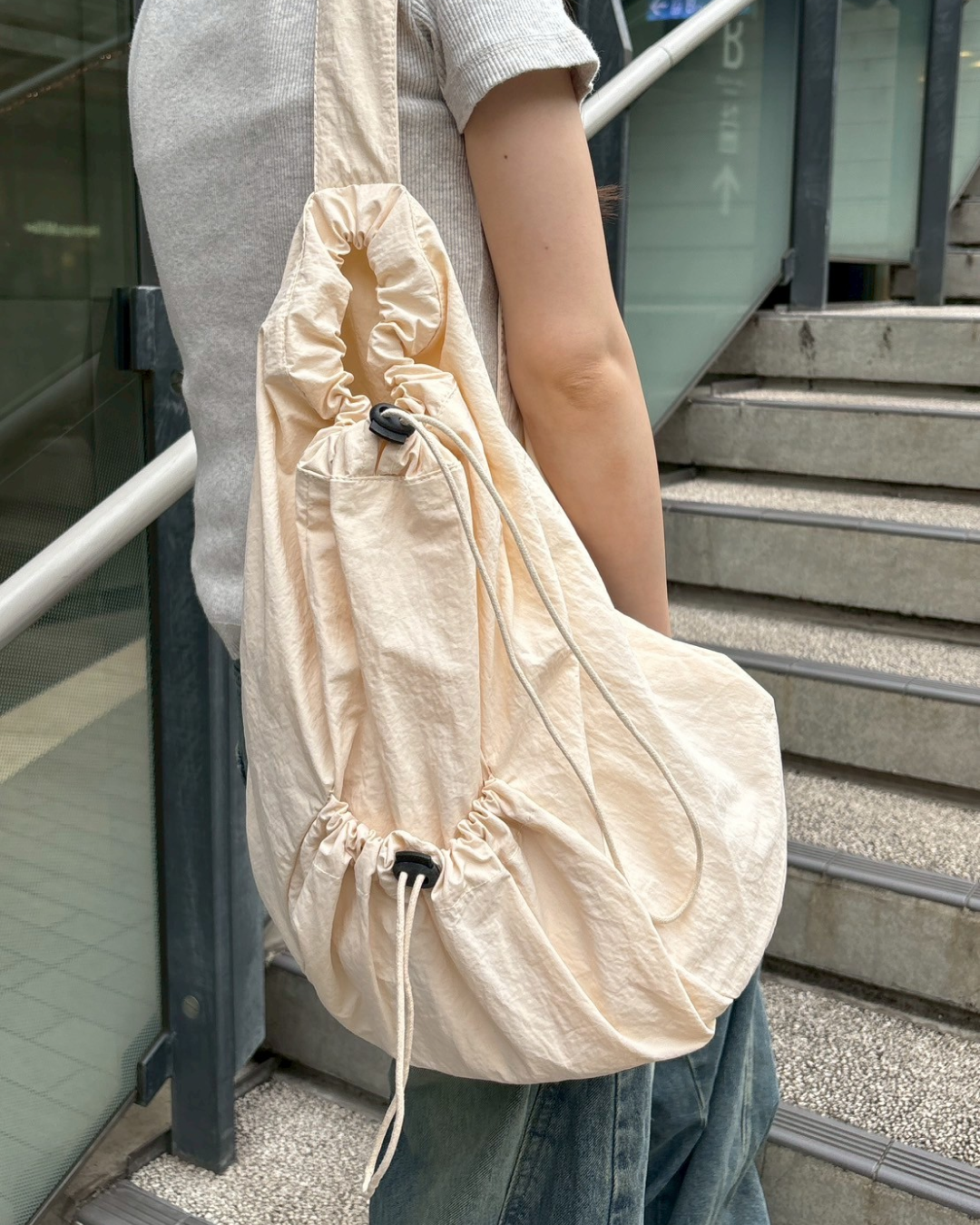 ドローコードナイロンショルダーバッグ CM0016