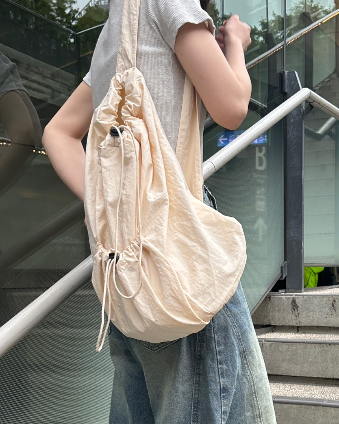 ドローコードナイロンショルダーバッグ CM0016