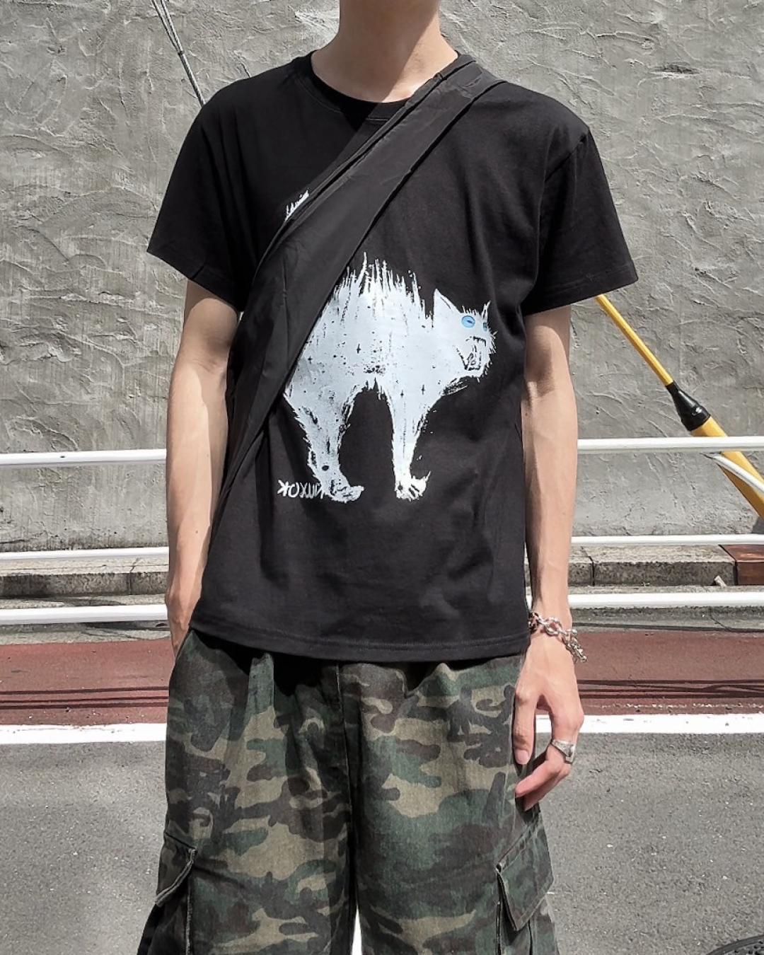 キャットプリントTシャツ ON0042