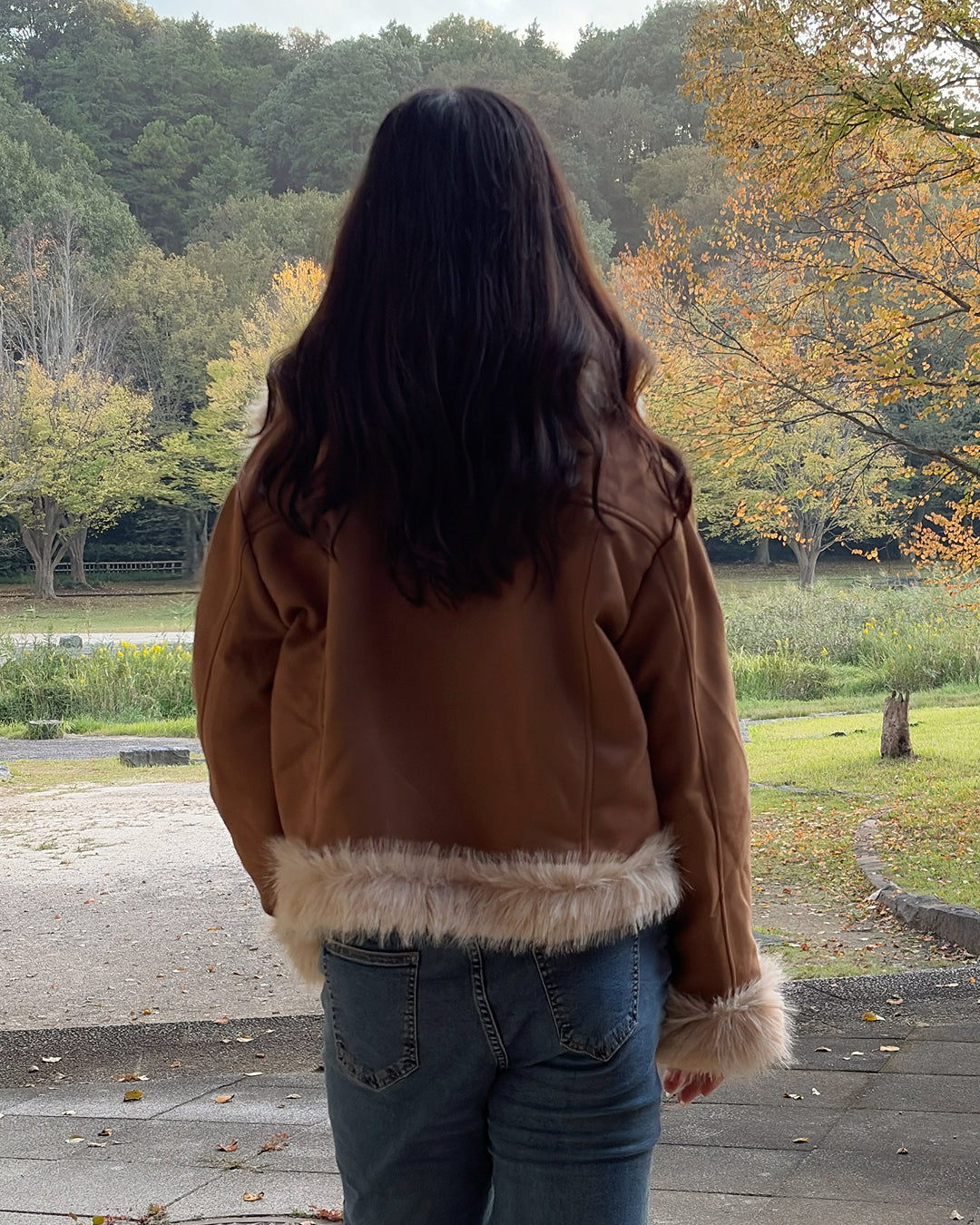 ファートリムショートジャケット OV0130