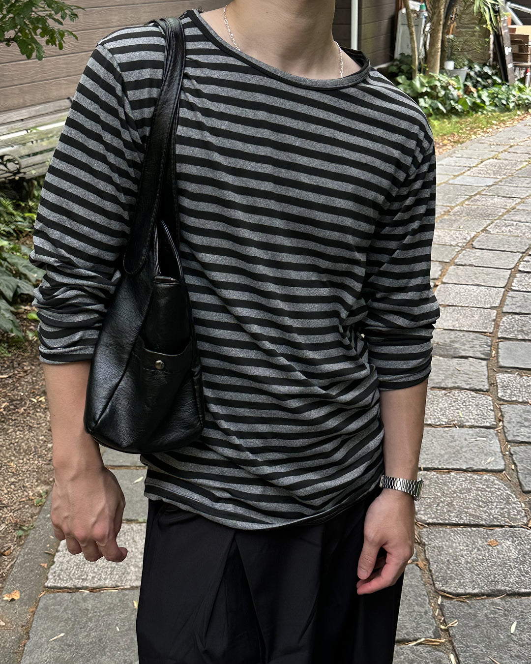 ボーダー長袖Tシャツ PA0003